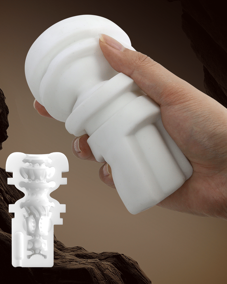 Soft TPE sleeve for the automatic masturbator with textured inner tunnel