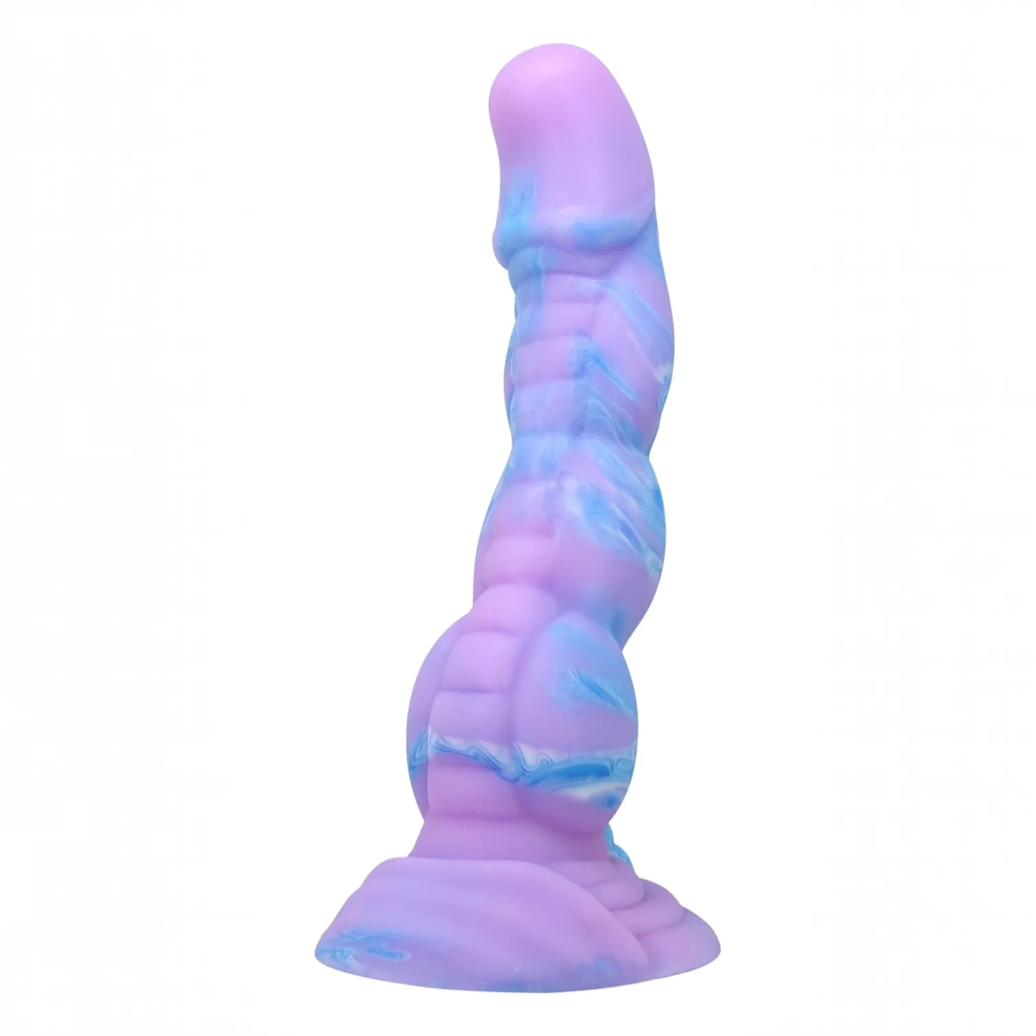 Alien Rippled Monster Dildo with Retail Box Ribbed alien monster dildo with a suction cup base displayed next to its Power Monsters retail box