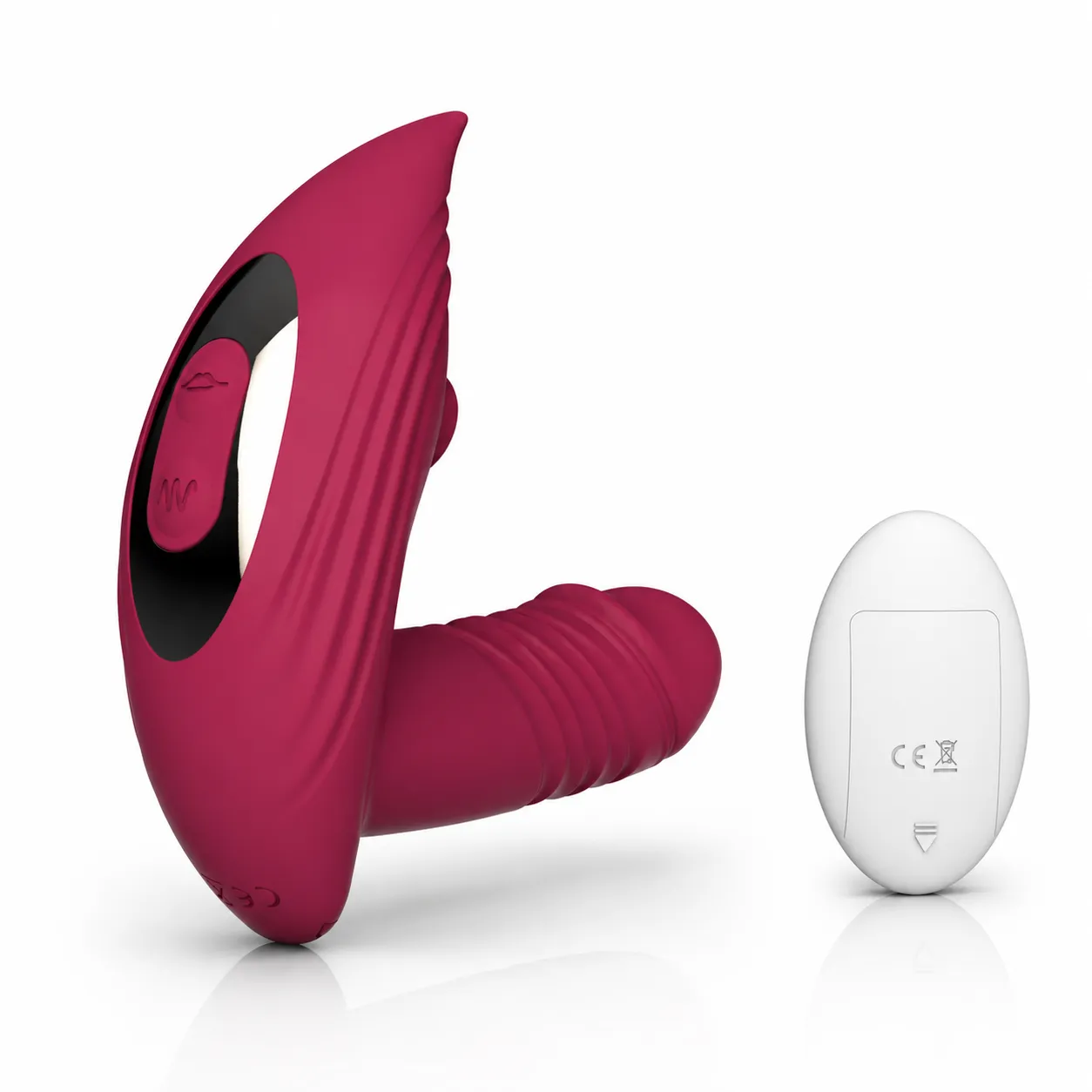 MarilynSync Dual-Stimulation Rabbit Vibrator - Burgundy MarilynSync Dual-Stimulation Rabbit Vibrator - Image 1